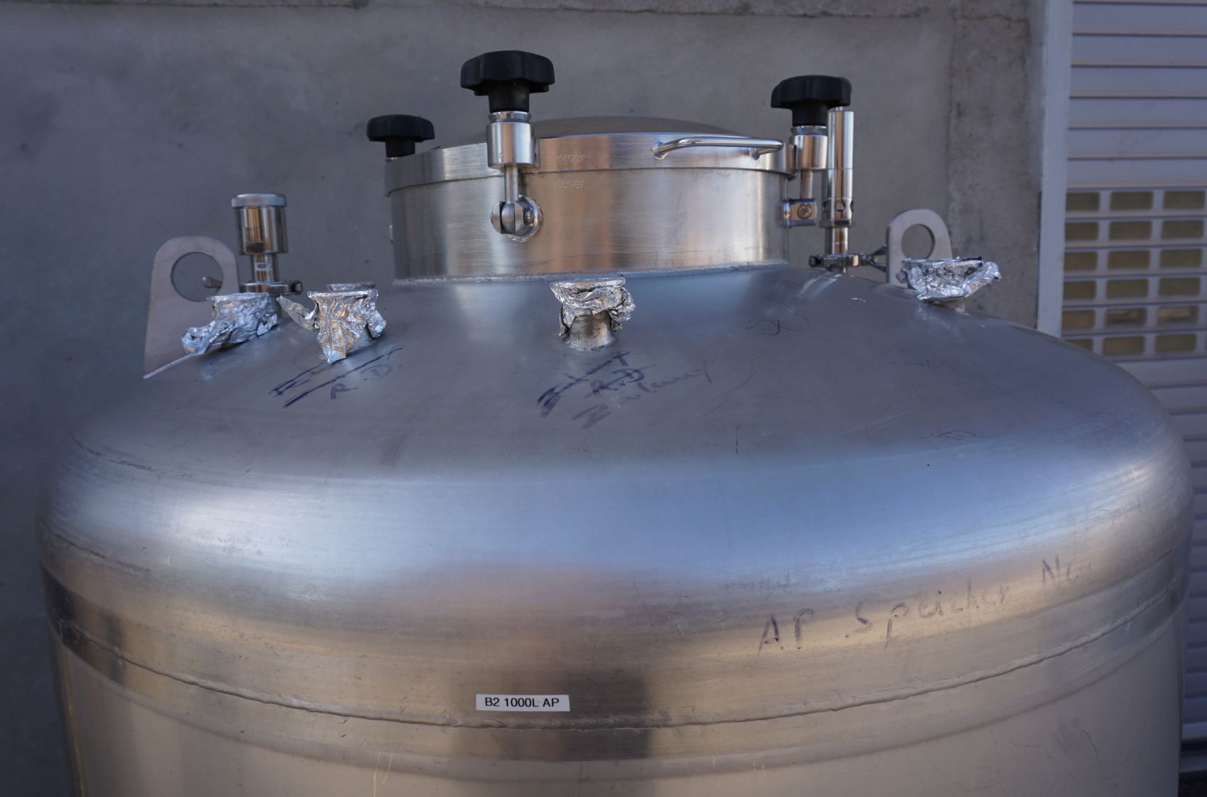 Behälter 1.000 Liter aus V4A, einwandig
