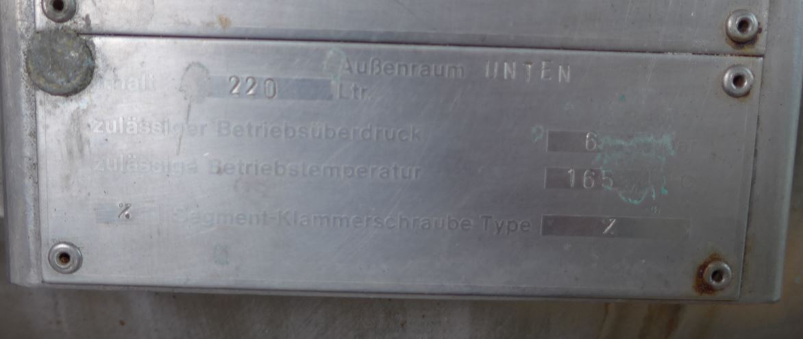 Behälter 4.280 Liter aus V4A temperierbar, isoliert
