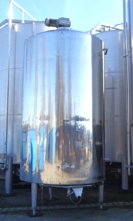 Behälter 10.000 Liter aus V2A, gebraucht, isoliert