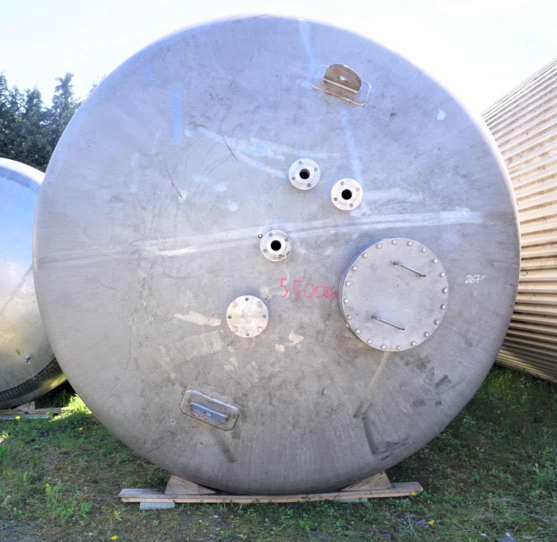 Filterbehälter 37.100 Liter aus V4A, einwandig