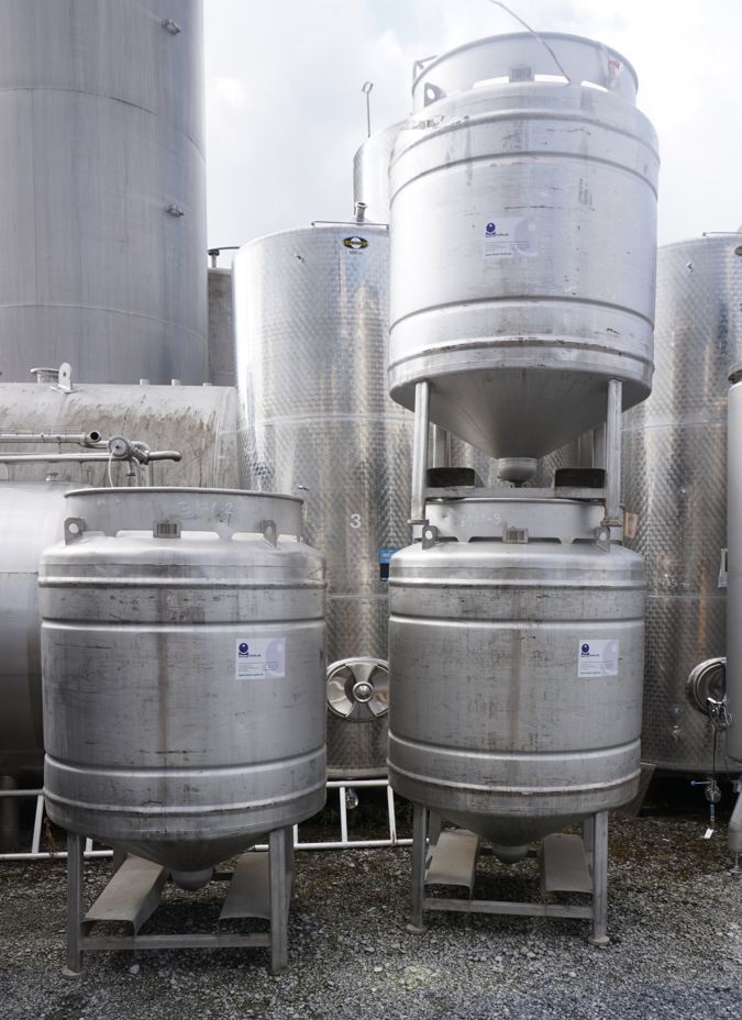 Rundcontainer 1.000 Liter aus V2A einwandig