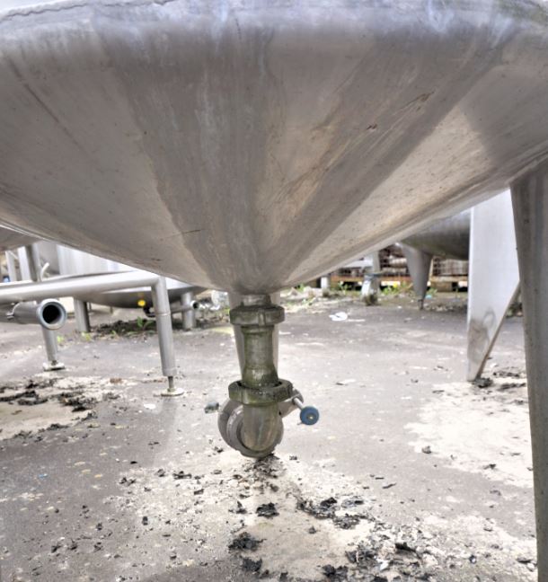 Behälter 1.000 Liter aus V2A einwandig, gebraucht
