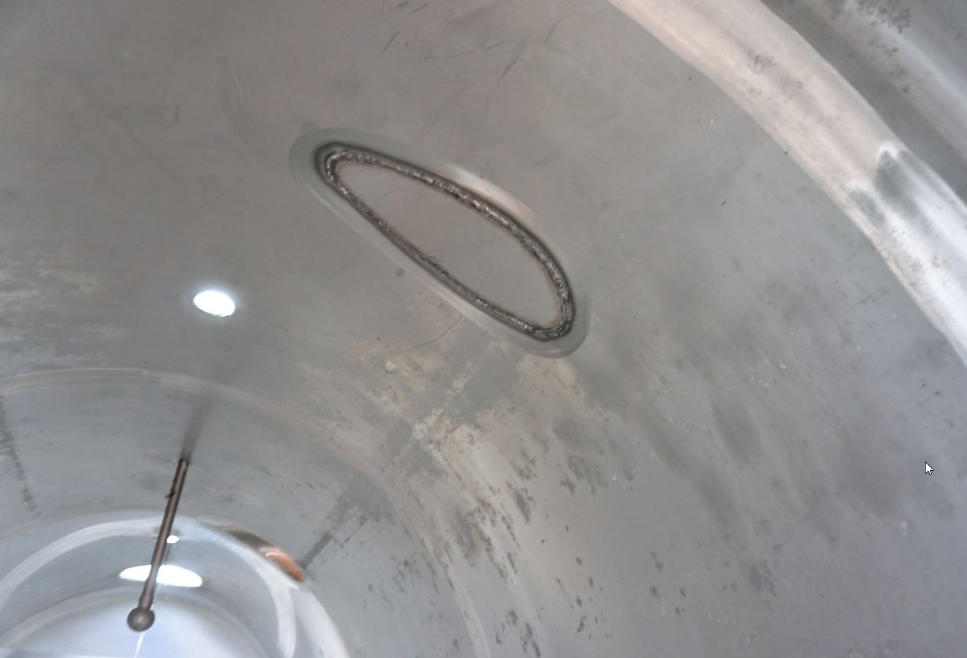 Behälter 6.200 Liter aus V2A einwandig, gebraucht
