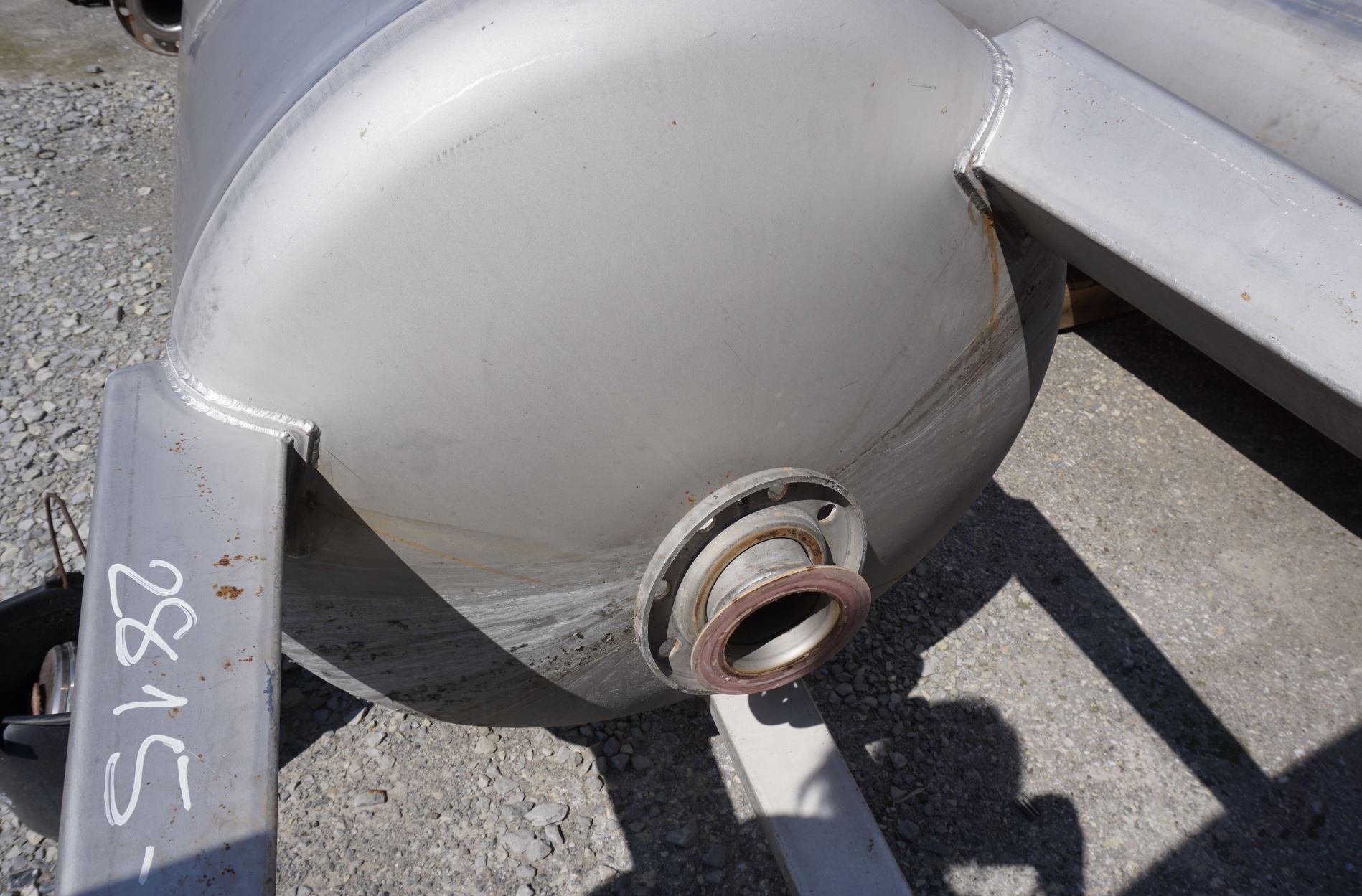 Druckbehälter 1.500 Liter aus V2A einwandig