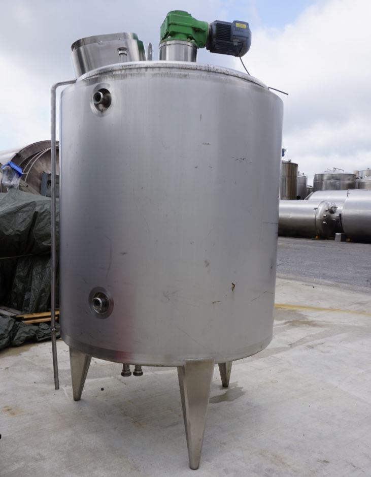 Behälter 2.000 Liter aus V2A isoliert, temperierbar