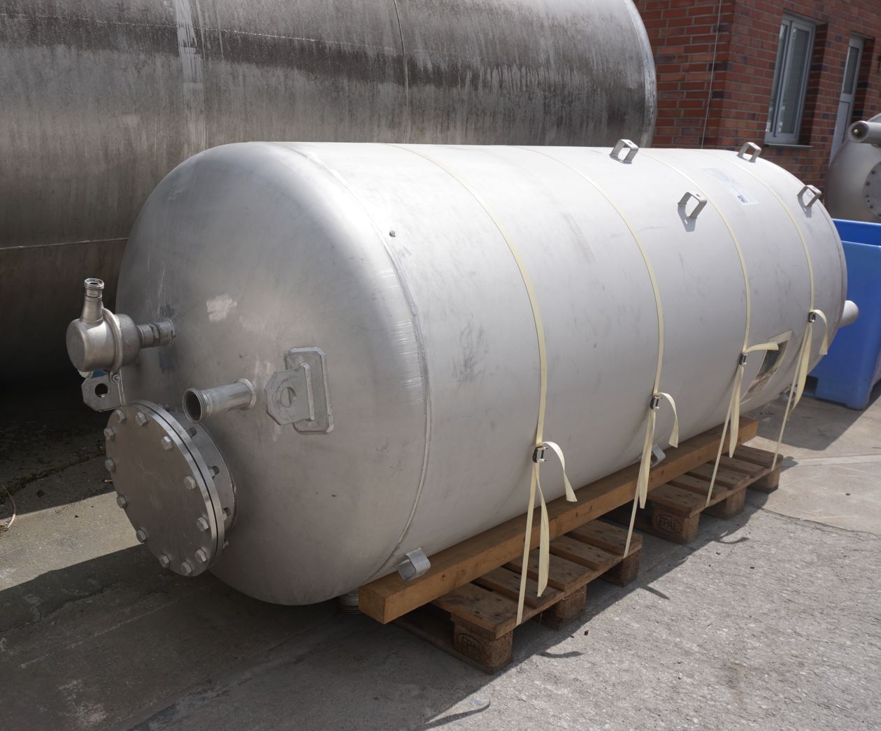 Druckbehälter 3.200 Liter aus V4A, einwandig