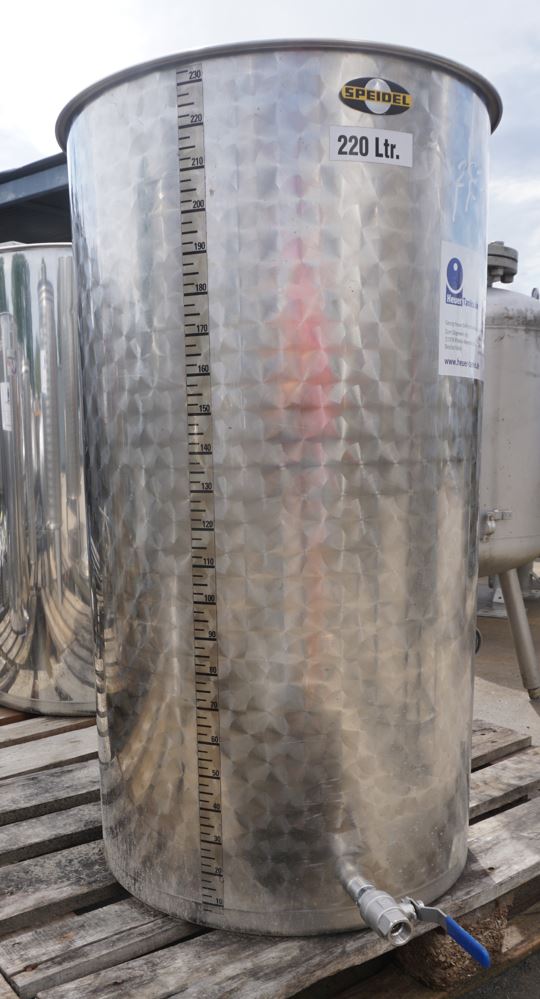 Behälter 230 Liter aus V2A einwandig