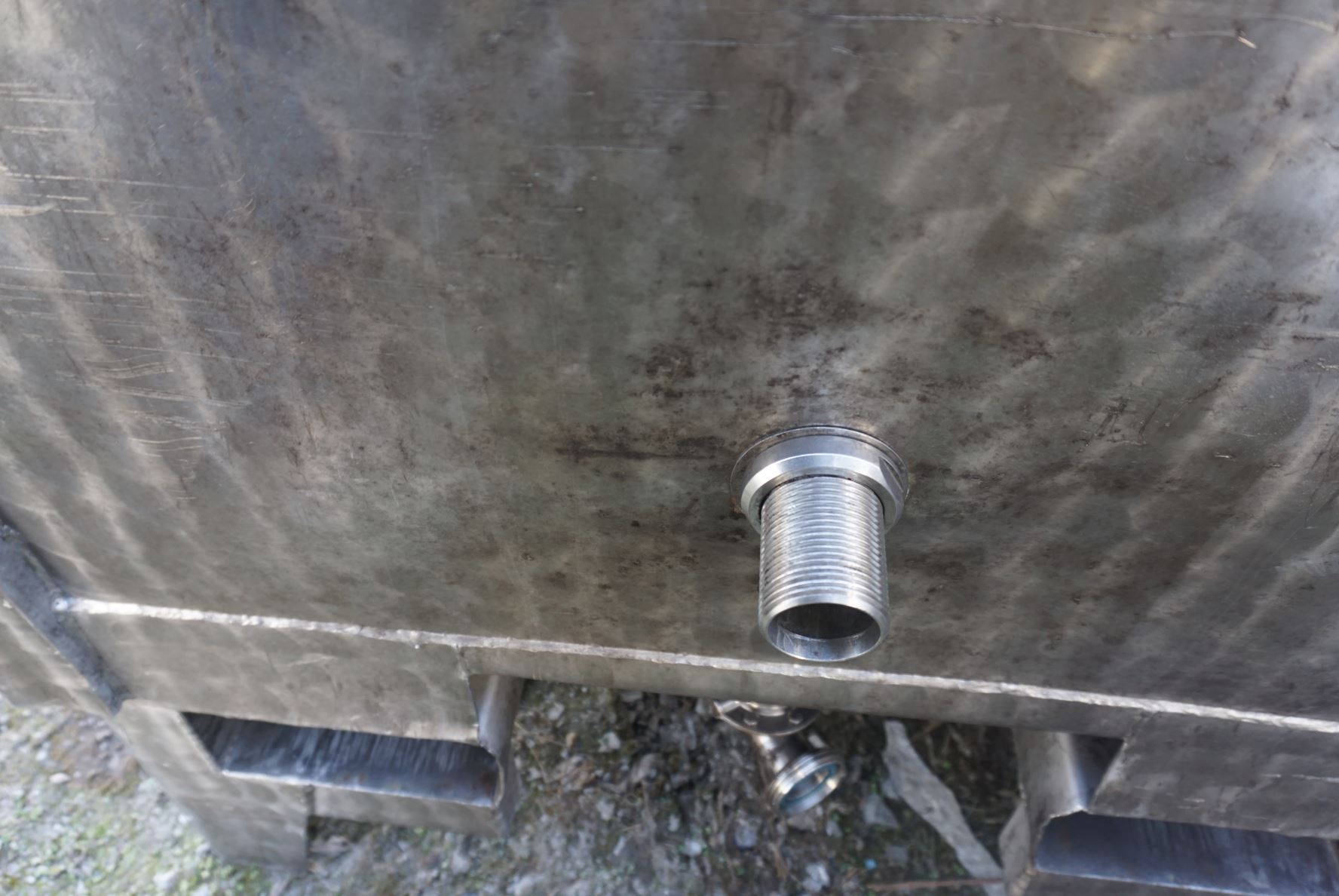 Container 900 Liter aus V2A einwandig, gebraucht