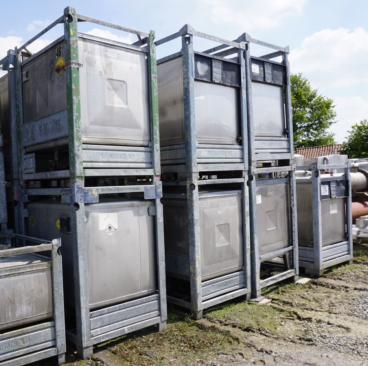 IBC-Container 1.000 Liter aus V2A einwandig