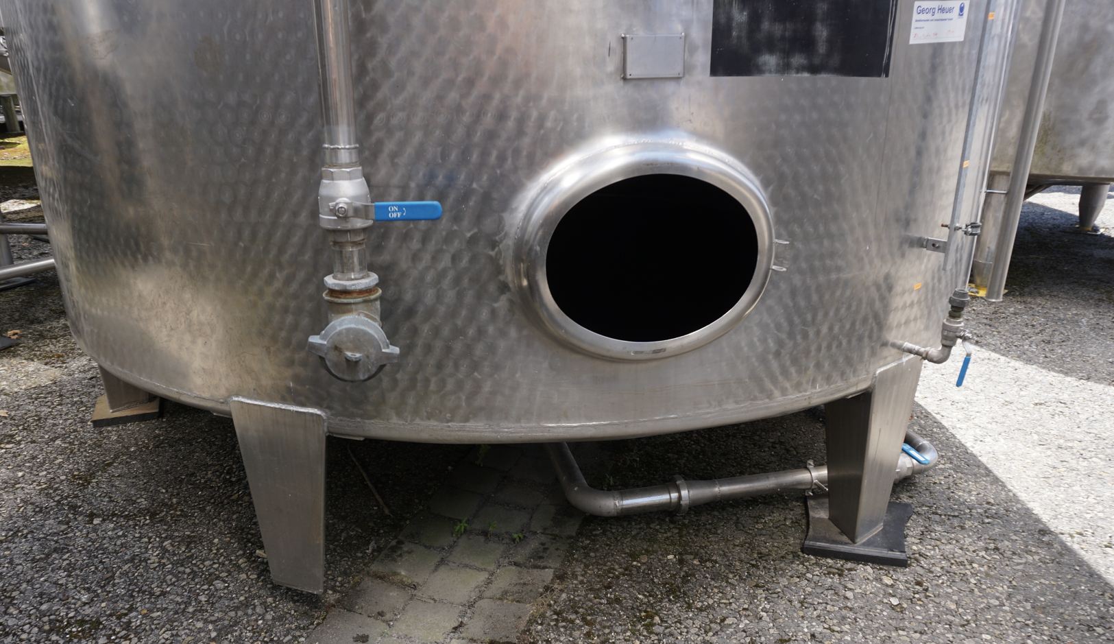 Behälter 25.000 Liter aus V2A, einwandig