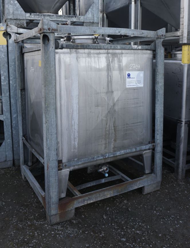 IBC-Container 1.000 Liter aus V2A einwandig