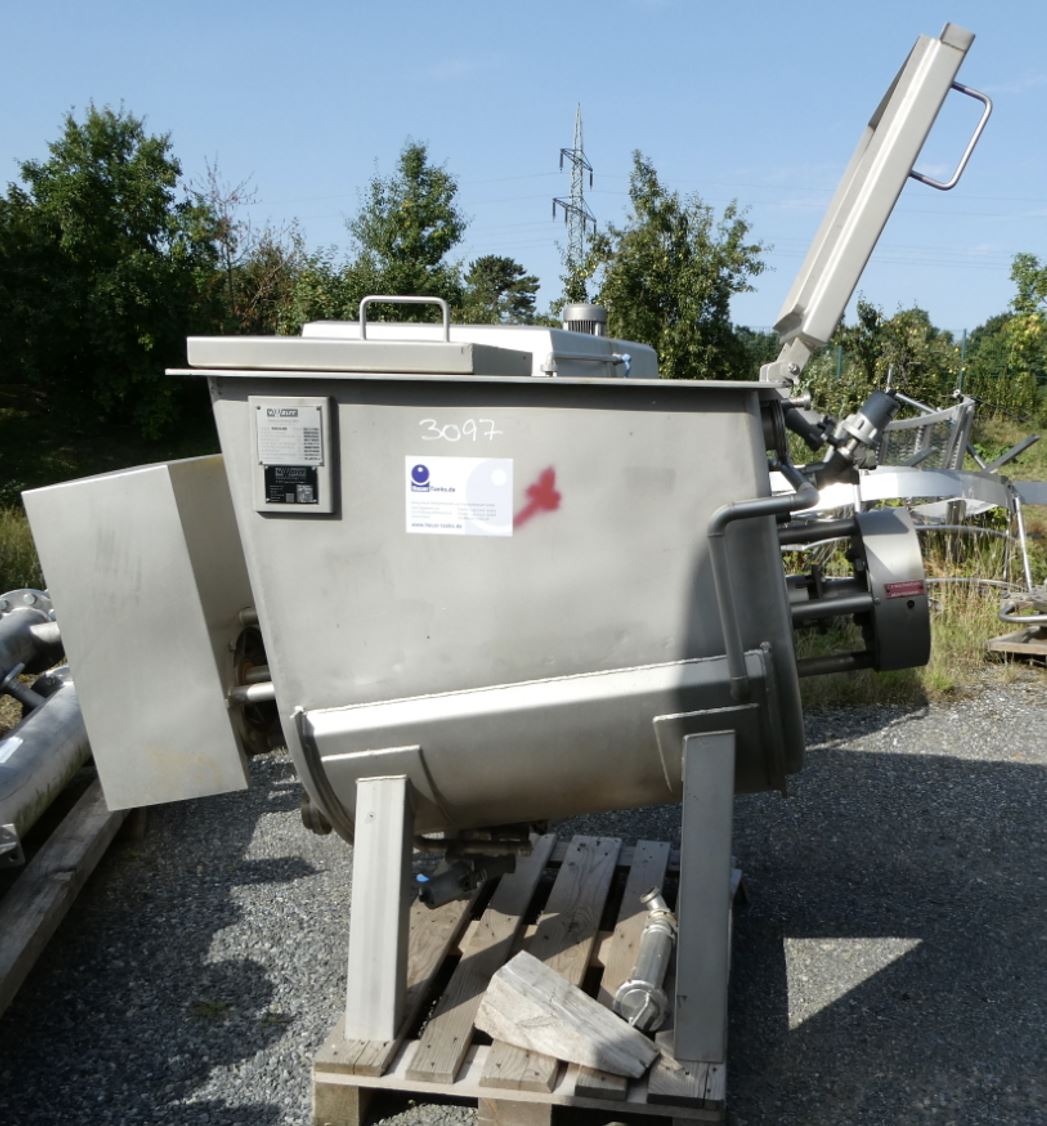 Mischbehälter 700 Liter, temperierbar, gebraucht