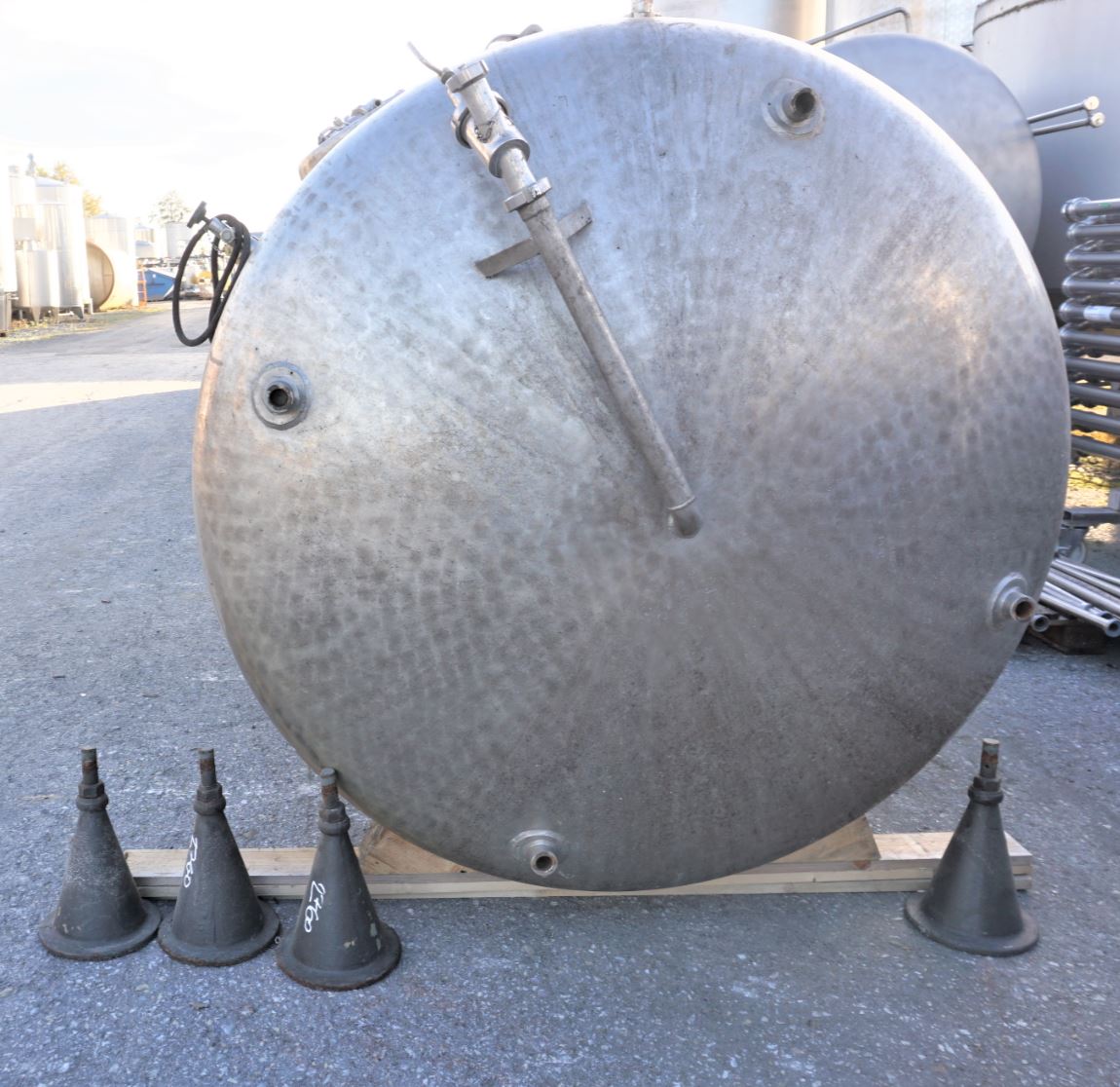 Druckbehälter 6.200 Liter aus V4A, einwandig