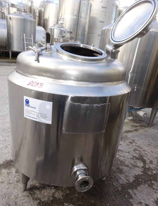 Behälter 457 Liter aus V4A isoliert, gebraucht