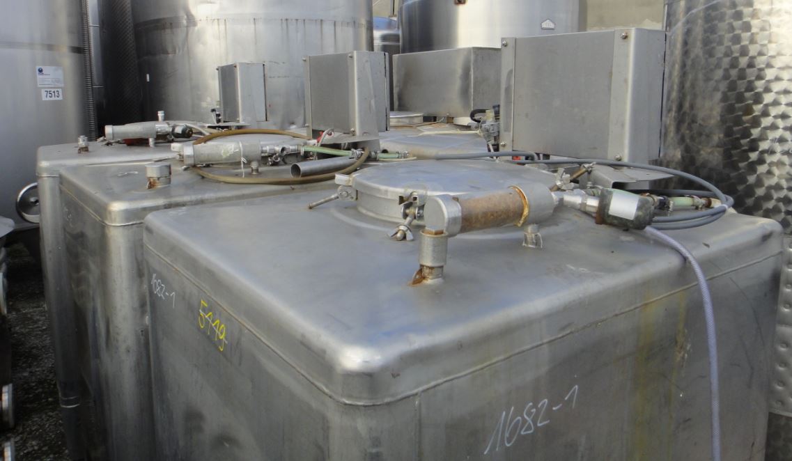 IBC-Container 1.000 Liter aus V2A, einwandig