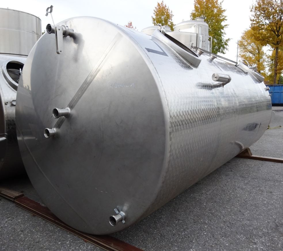 Doppelkammertank 8.000 Liter aus V2A, einwandig