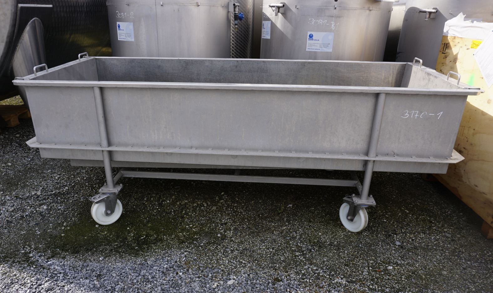 Wanne 1.000 Liter aus V2A einwandig