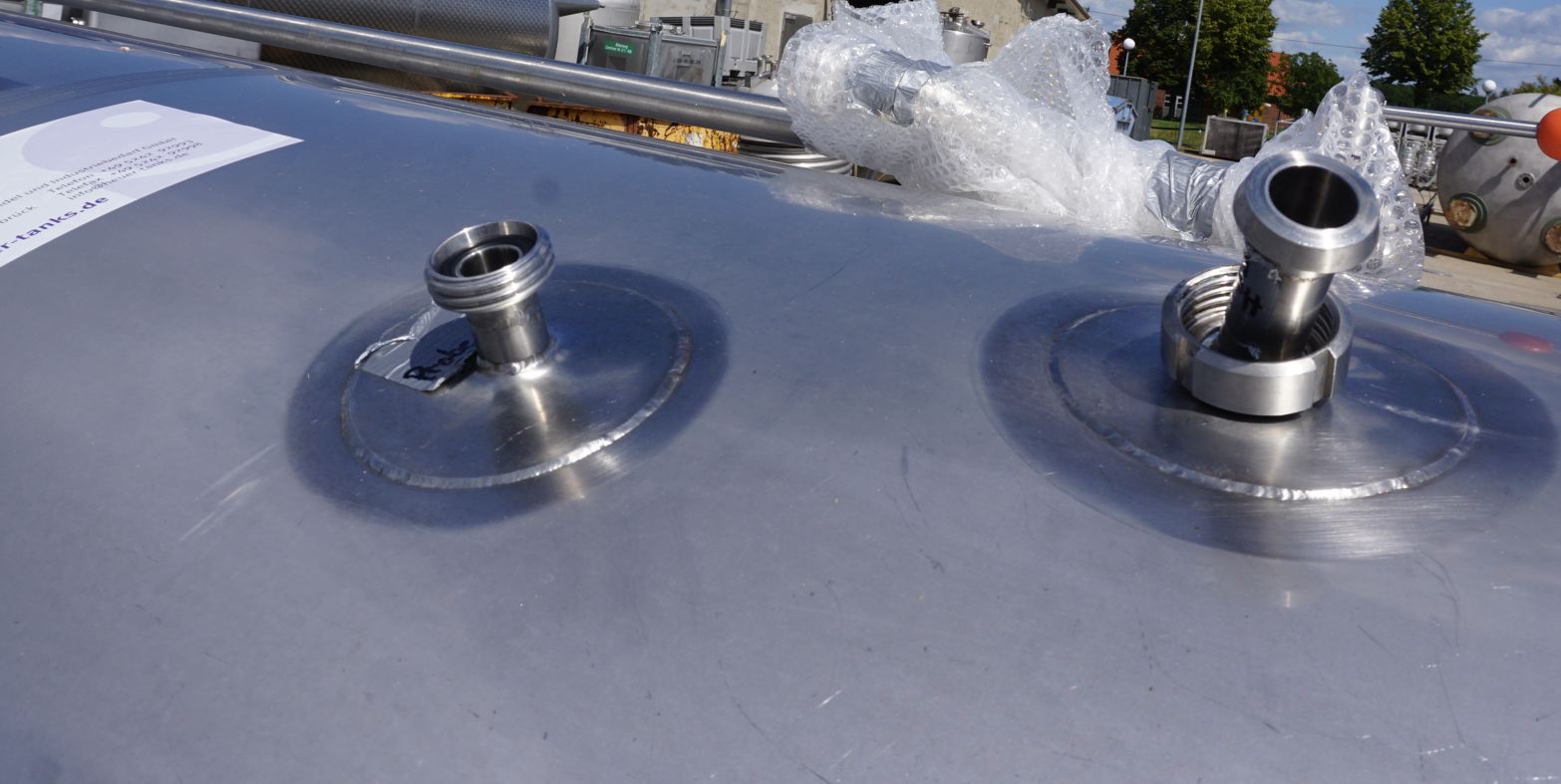 Drucktank 2.160 Liter aus V2A, kühlbar, isoliert