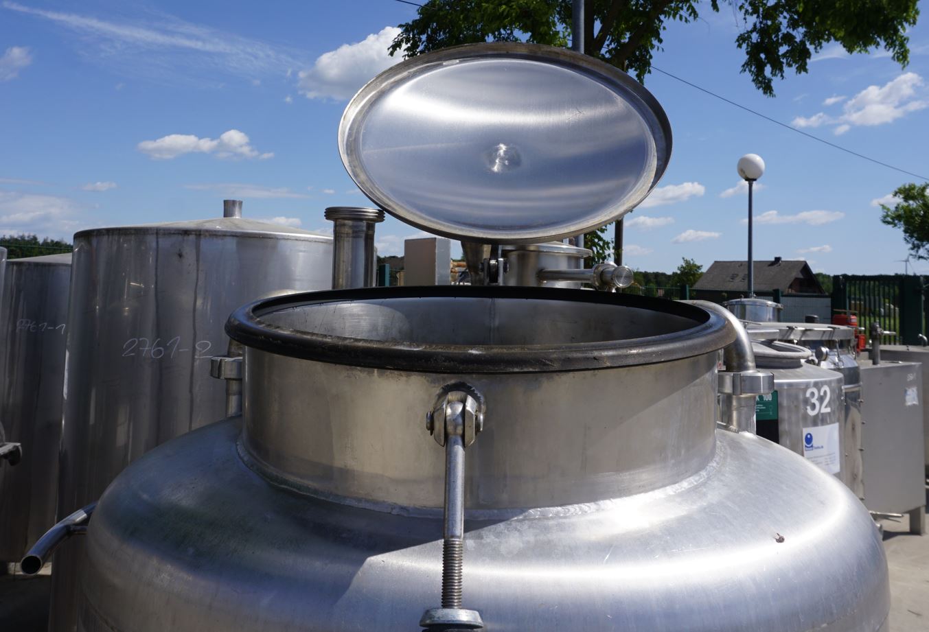 Behälter 290 Liter aus V4A, einwandig, gebraucht