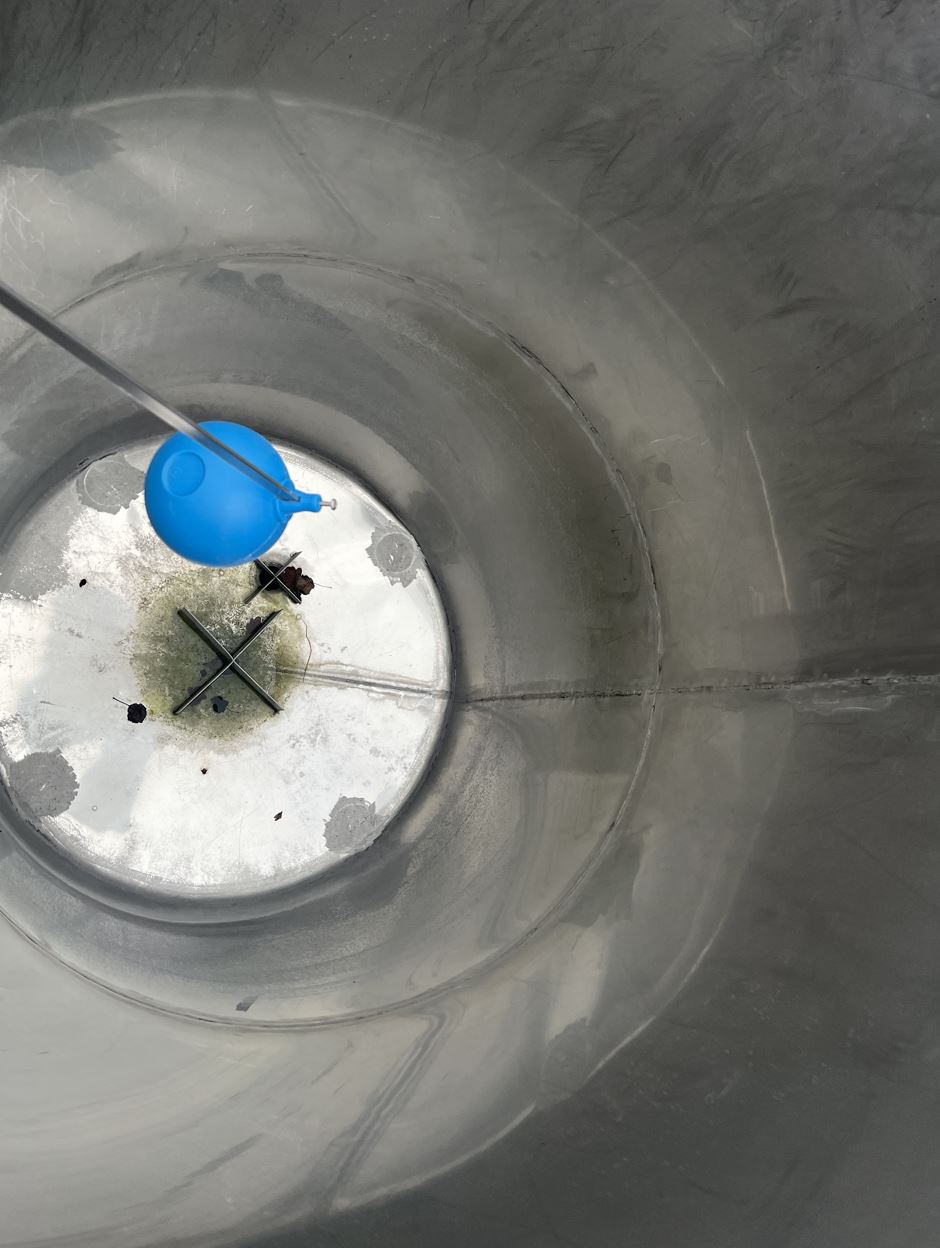 Behälter 1.400 Liter aus V2A isoliert, gebraucht