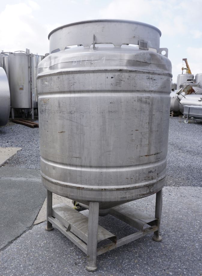 Rundcontainer 1.000 Liter aus V2A einwandig