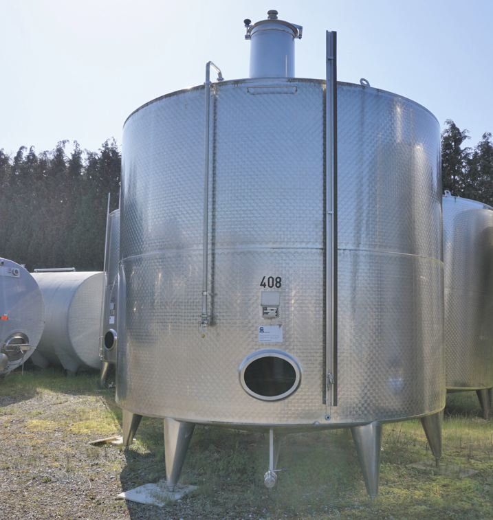 Behälter 35.800 Liter aus V2A, gebraucht, einwandig