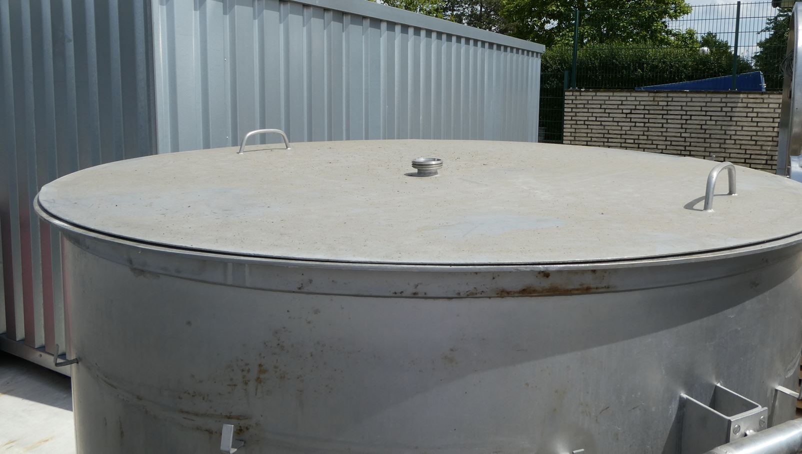 Behälter 1.000 Liter aus V2A, einwandig, gebraucht