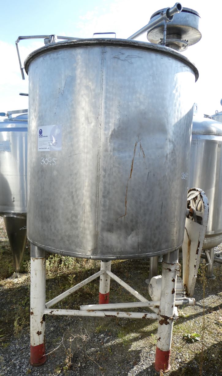 Behälter 1.400 Liter aus V4A einwandig, gebraucht
