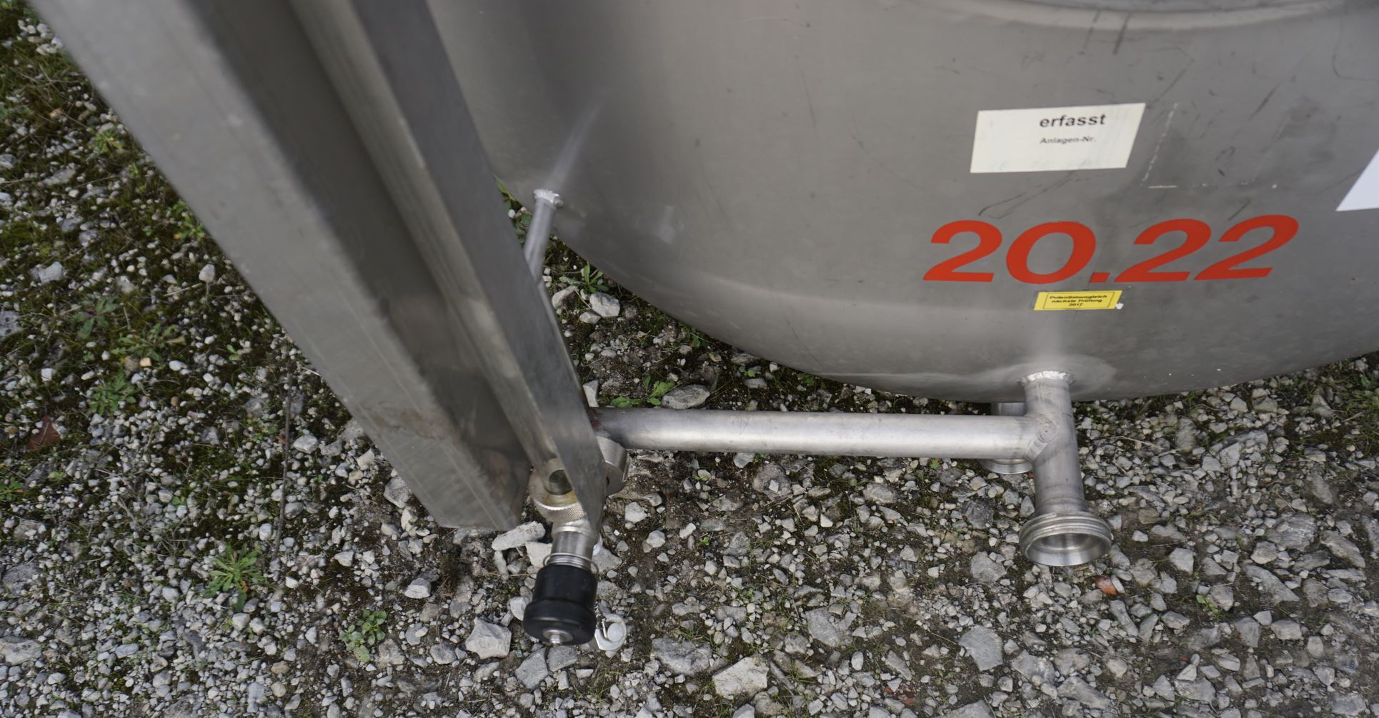 Behälter 1.220 Liter aus V2A einwandig