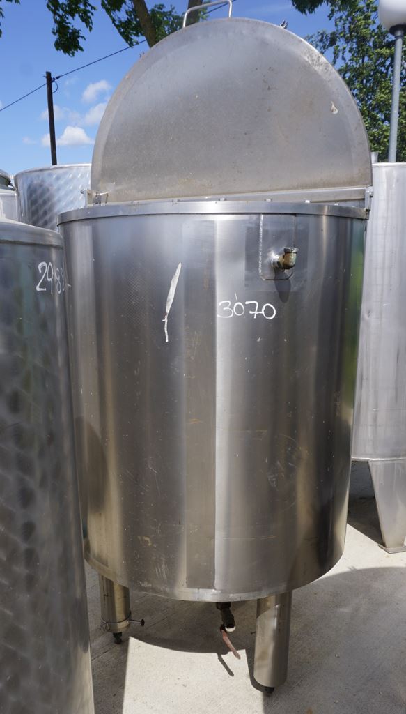Behälter 500 Liter aus V2A, einwandig, gebraucht