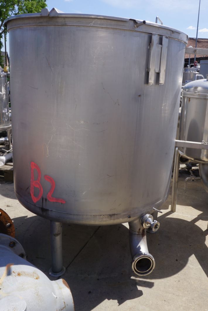 Behälter 1.000 Liter aus V2A, einwandig, gebraucht