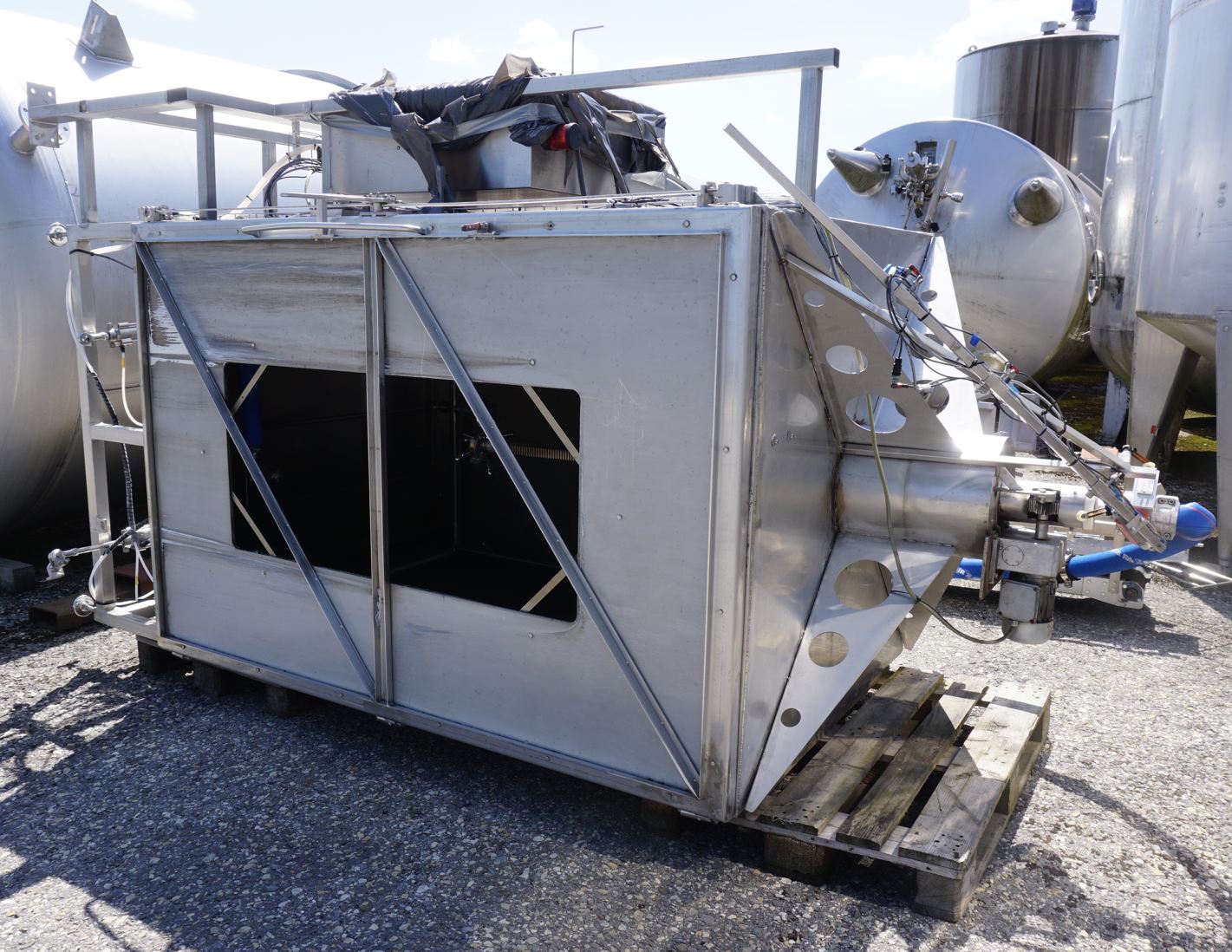 Containerwaschanlage aus V2A