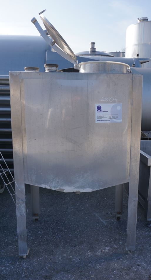 Behälter 600 Liter aus V4A, einwandig