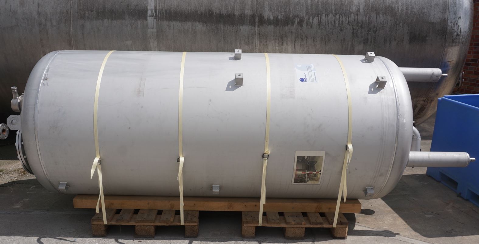 Druckbehälter 3.200 Liter aus V4A, einwandig