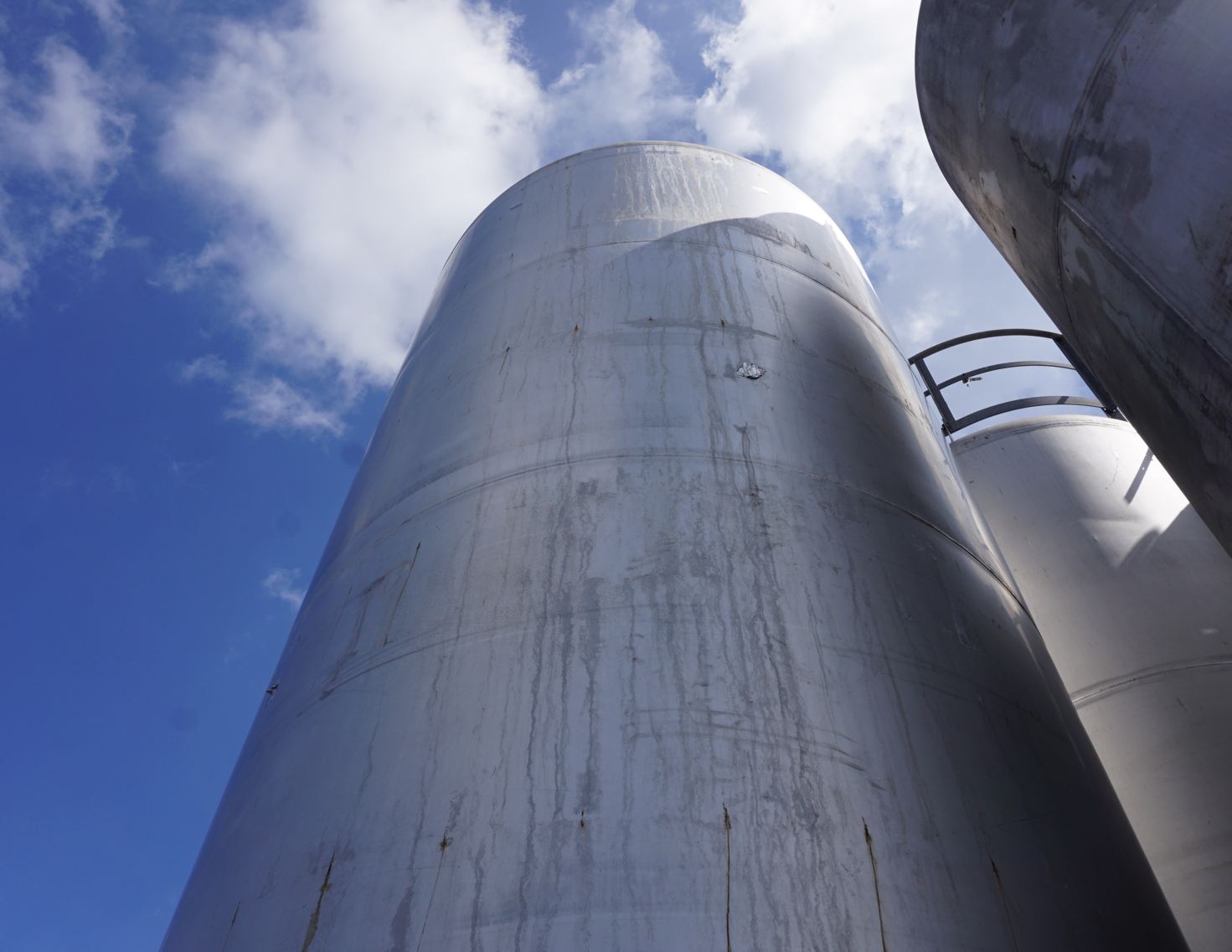 Druckbehälter 30.000 Liter aus V2A, einwandig