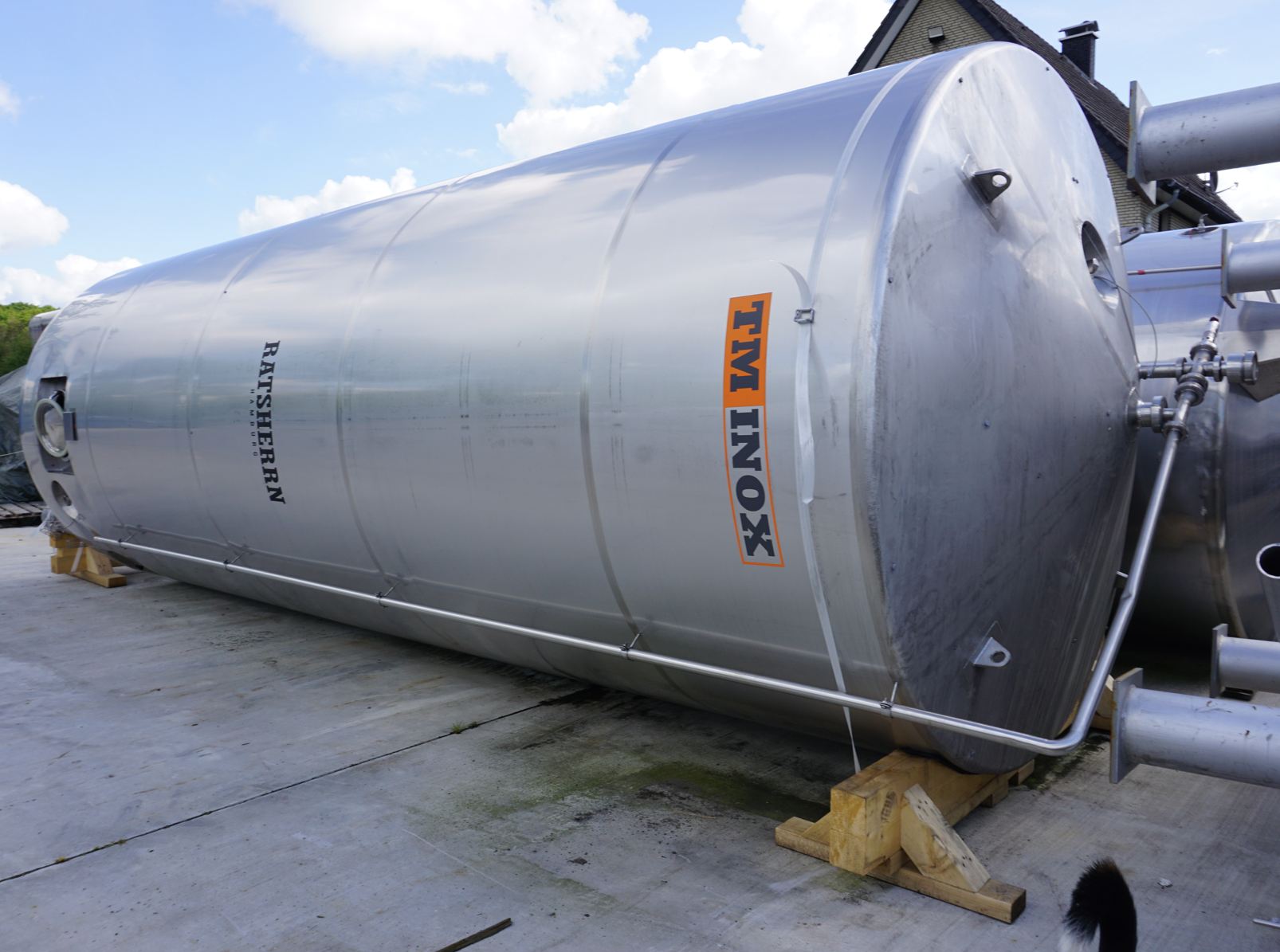Drucktank 30.845 Liter aus V2A, temperierbar