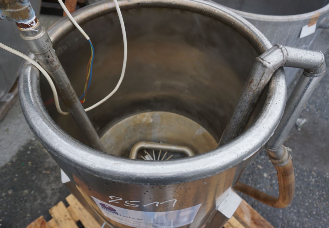 Behälter 100 Liter aus V4A, einwandig