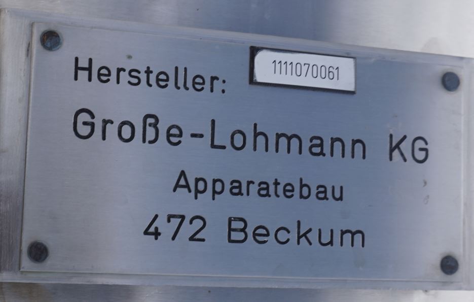 Behälter 2.000 Liter aus V2A, einwandig