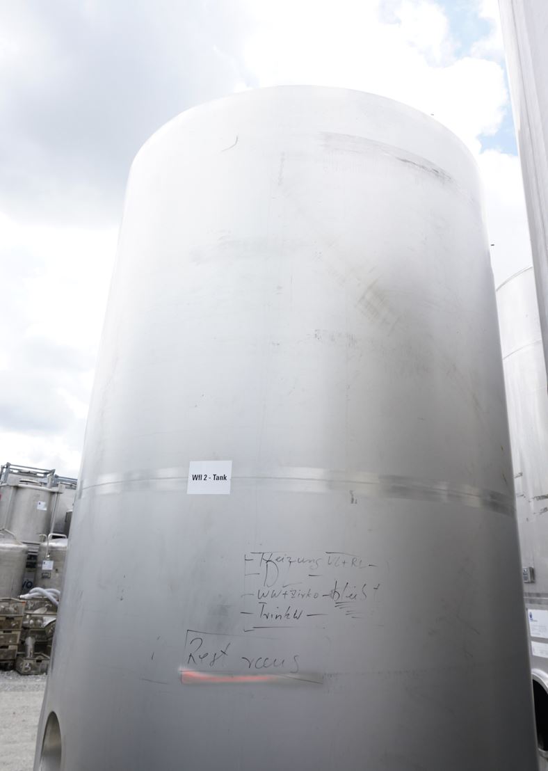 Druckbehälter 5.850 Liter aus V4A temperierbar, isoliert
