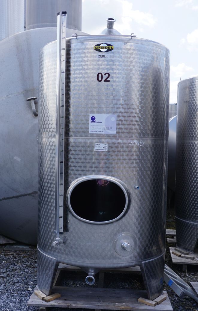 Behälter 2.100 Liter aus V2A, einwandig