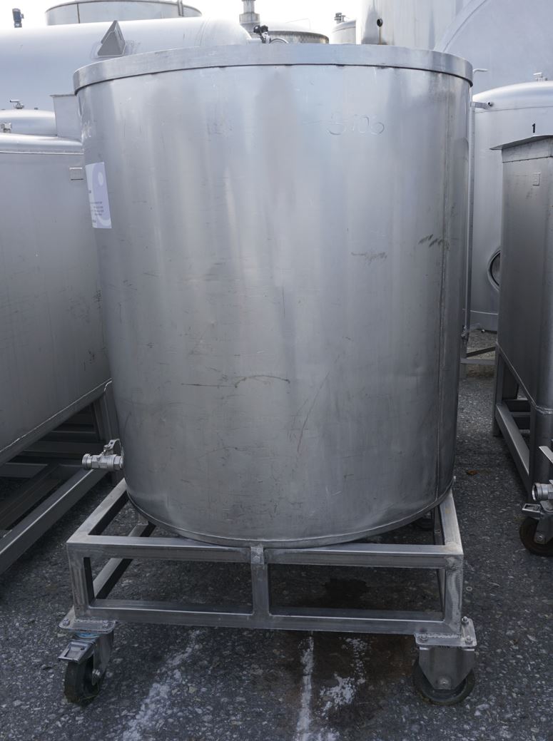 Behälter 650 Liter aus V2A, einwandig, gebraucht
