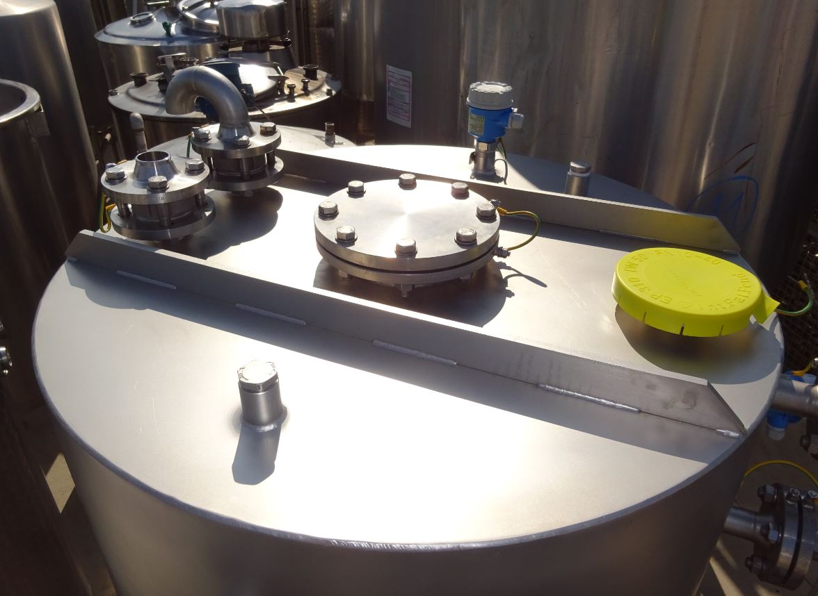Behälter 1.035 Liter aus V4A, einwandig