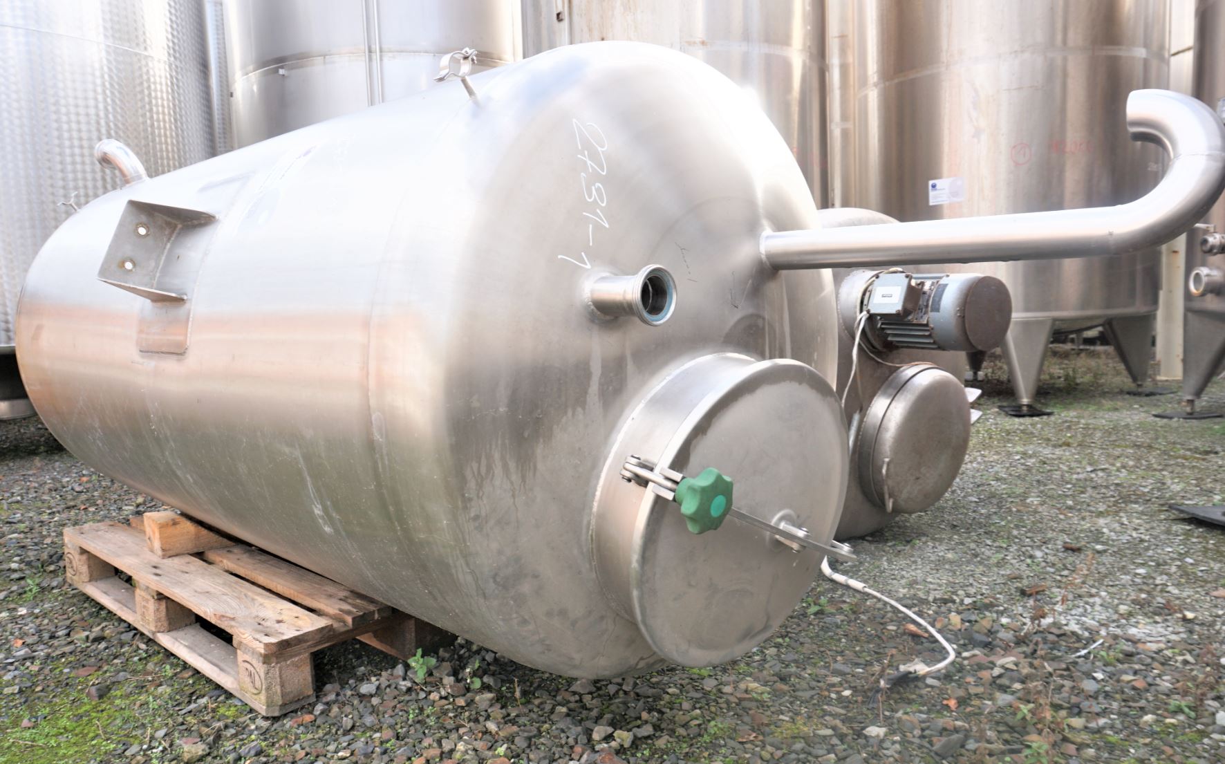 Behälter 2.000 Liter aus V2A, einwandig
