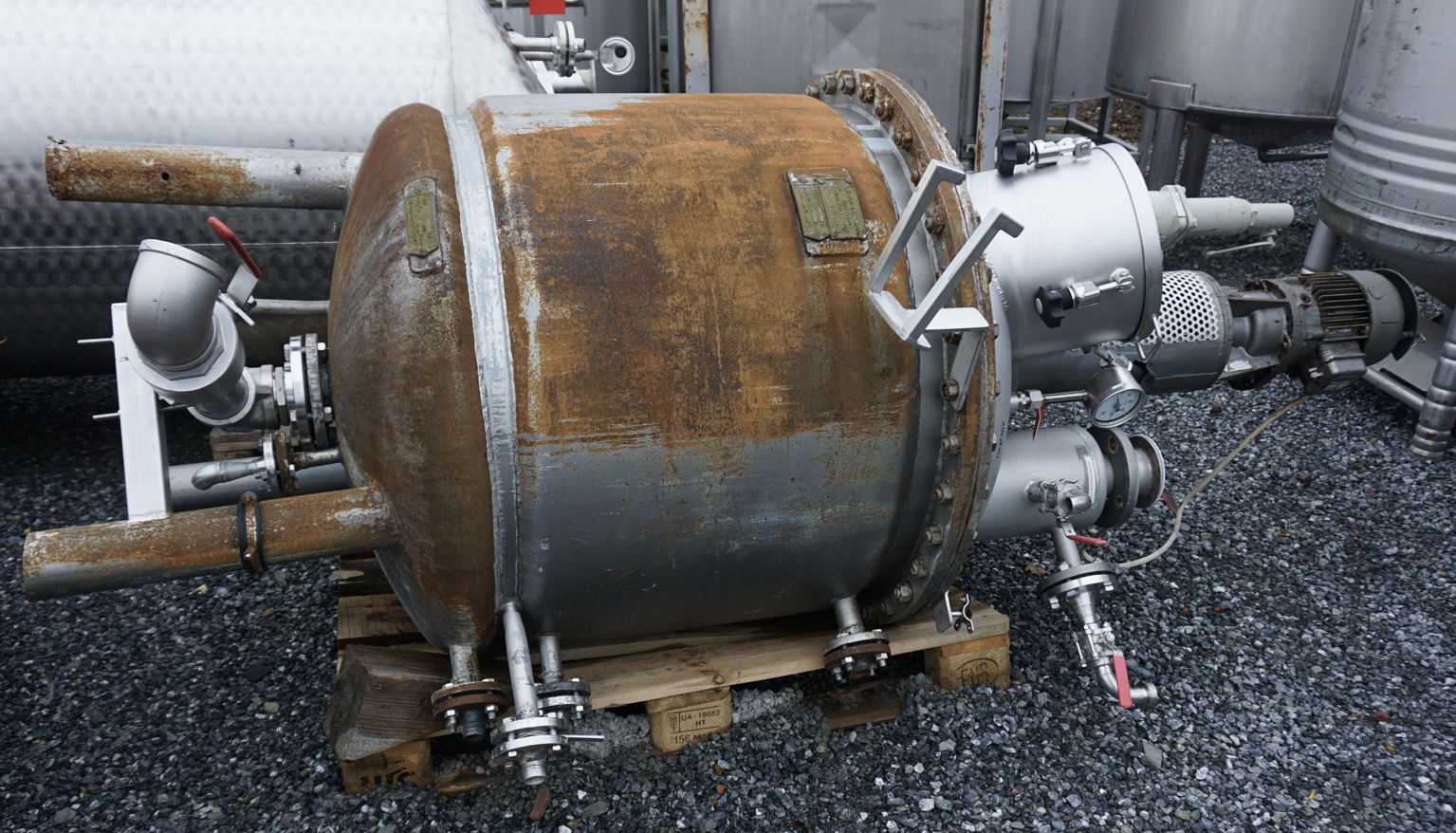 Behälter 500 Liter aus V4A temperierbar, gebraucht