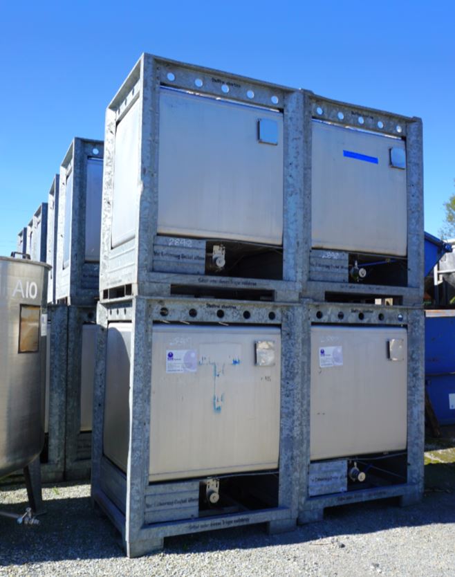 IBC-Container 1.000 Liter aus V2A einwandig