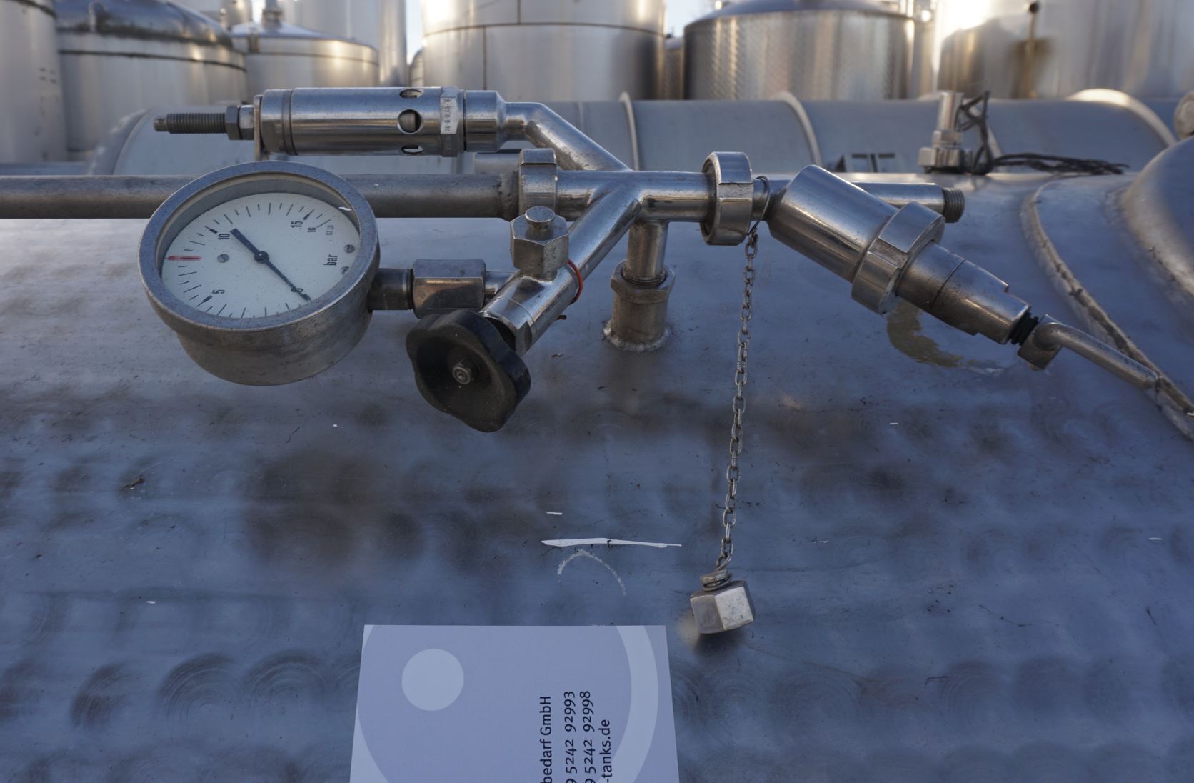 Druckbehälter 6.200 Liter aus V4A, einwandig