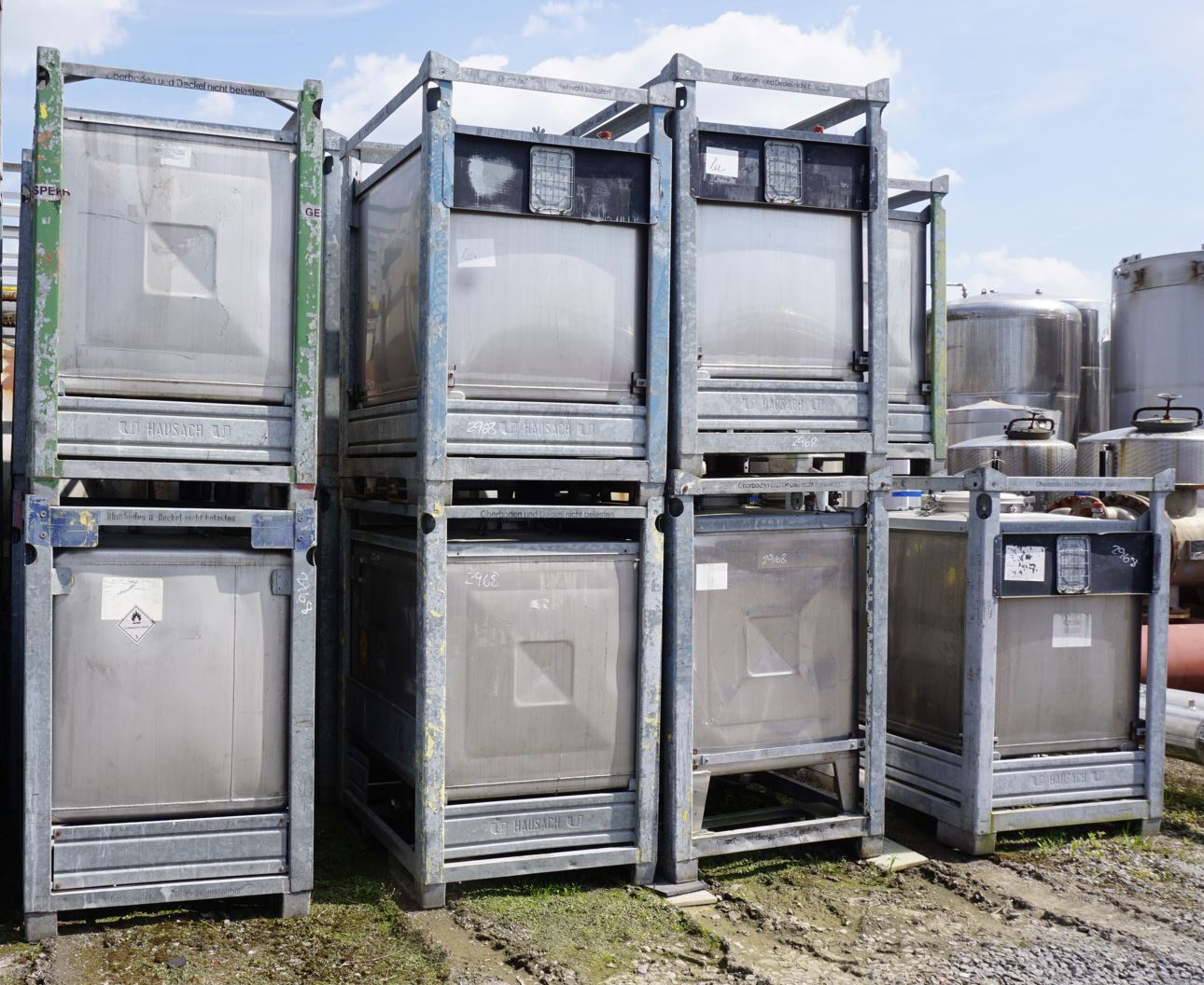 IBC-Container 1.000 Liter aus V2A einwandig