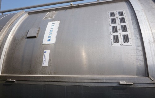 Silo 30.000 Liter aus Aluminium, einwandig, gebraucht