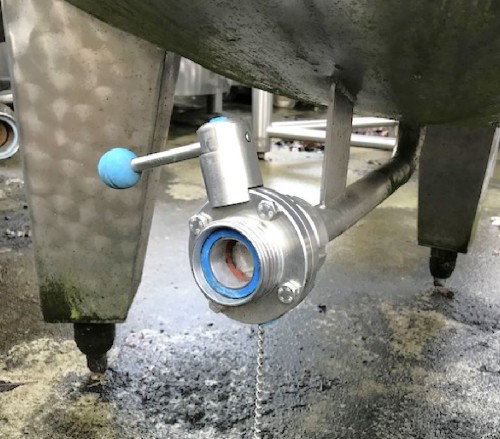 Druckbehälter 1.000 Liter aus V2A, gebraucht,  einwandig