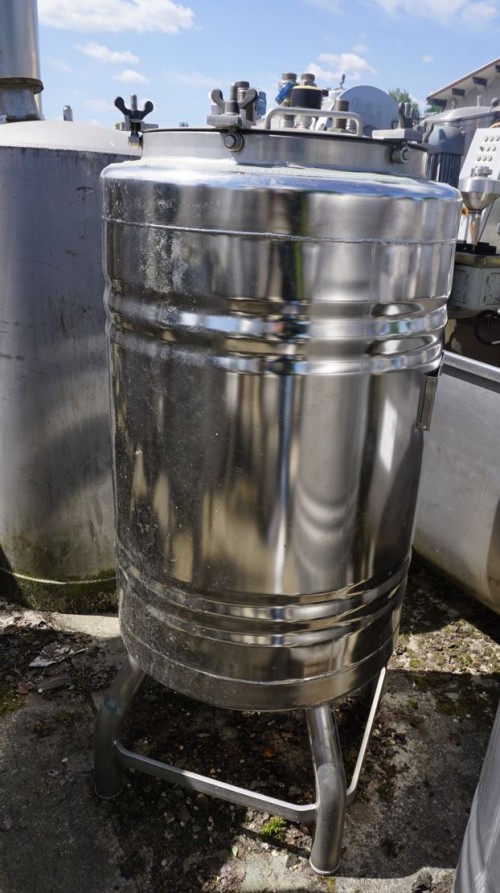Behälter 180 Liter aus V2A, temperierbar, gebraucht